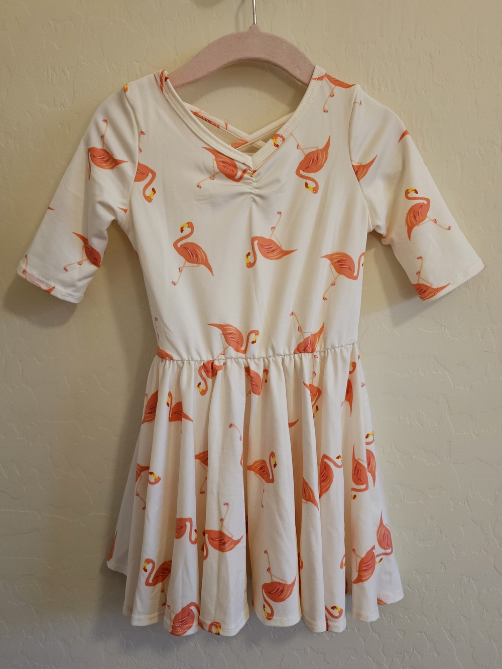 Dot Dot Smile Flamingo Dress 2T